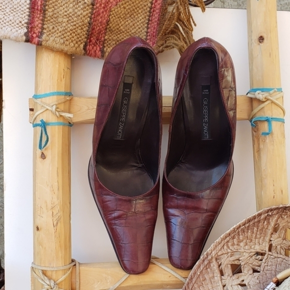 Giuseppe Zanotti Vintage Brown Croc Embossed - Picture 5 of 16